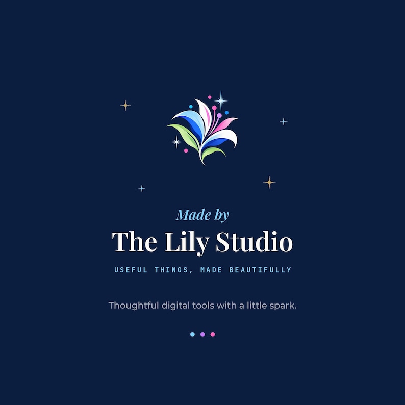 Made by The Lily Studio brand card