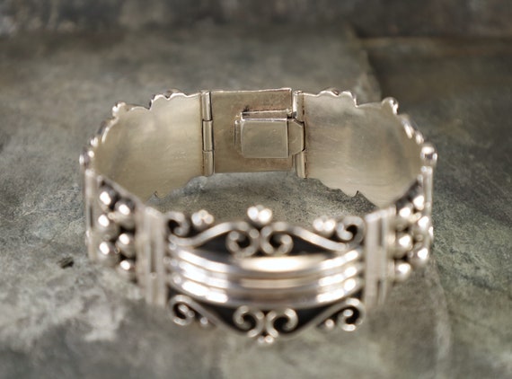 Mexican Sterling Bracelet Vintage - image 9