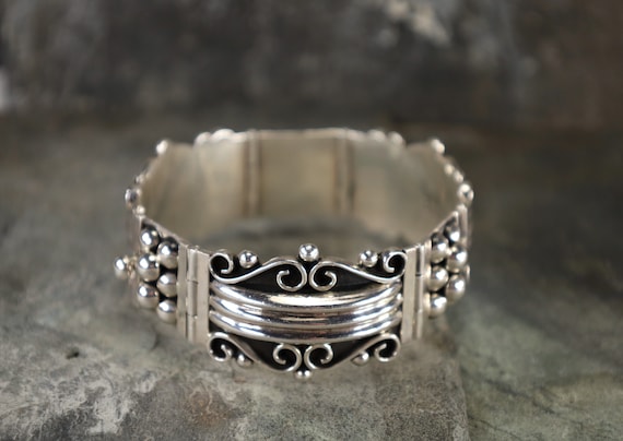 Mexican Sterling Bracelet Vintage - image 7