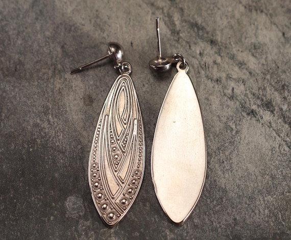 Art Deco Earrings Antique Dangle Statement - image 5