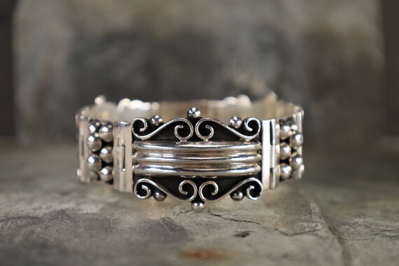 Mexican Sterling Bracelet Vintage - image 5