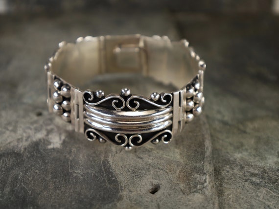 Mexican Sterling Bracelet Vintage - image 6