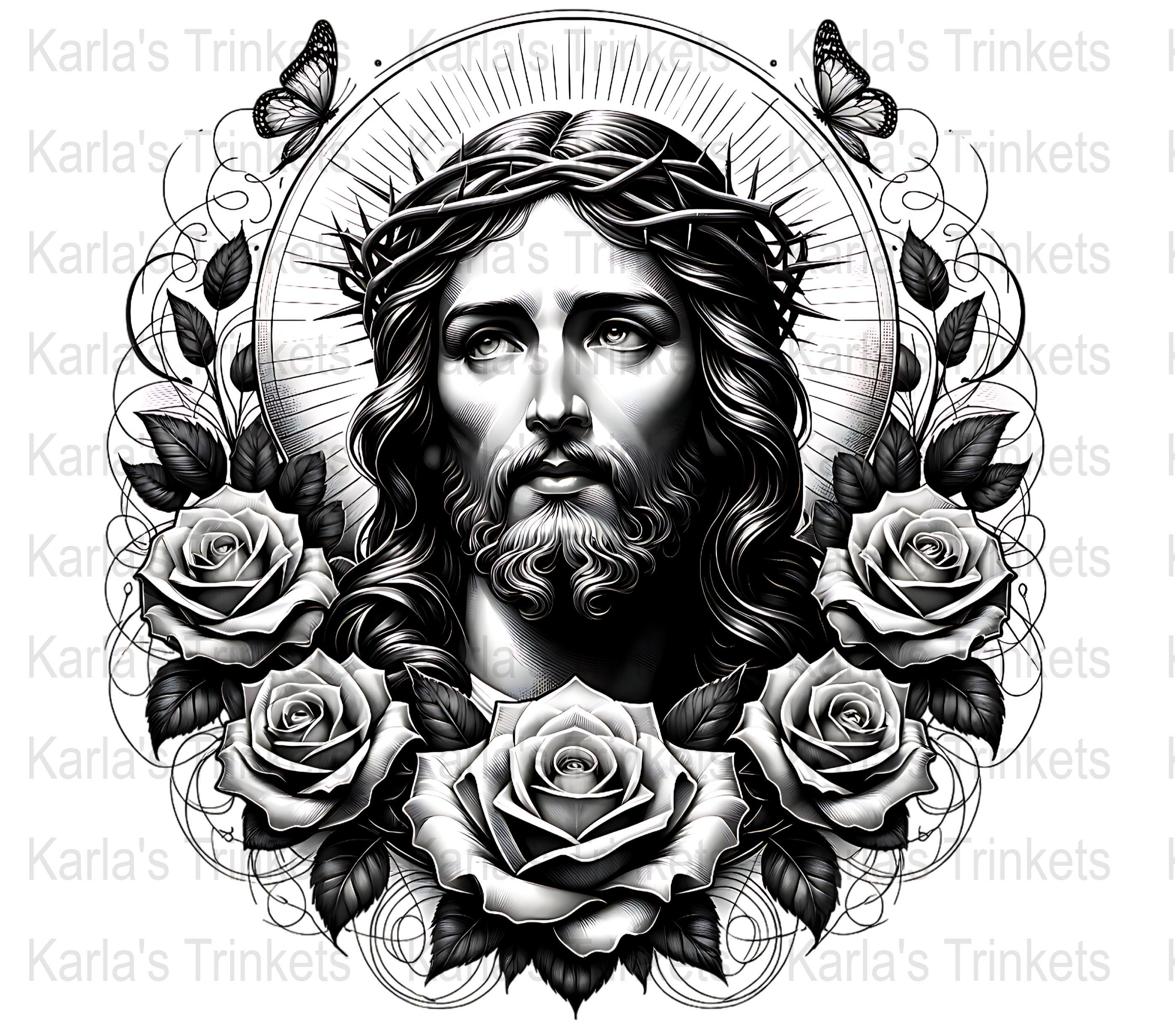 Jesus Chicano Lowrider Clipart, Mexican Clipart Black and White ...