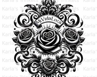 Chicano Lowrider Clipart, Mexican Clipart Black and White Sublimation (Digital Download)