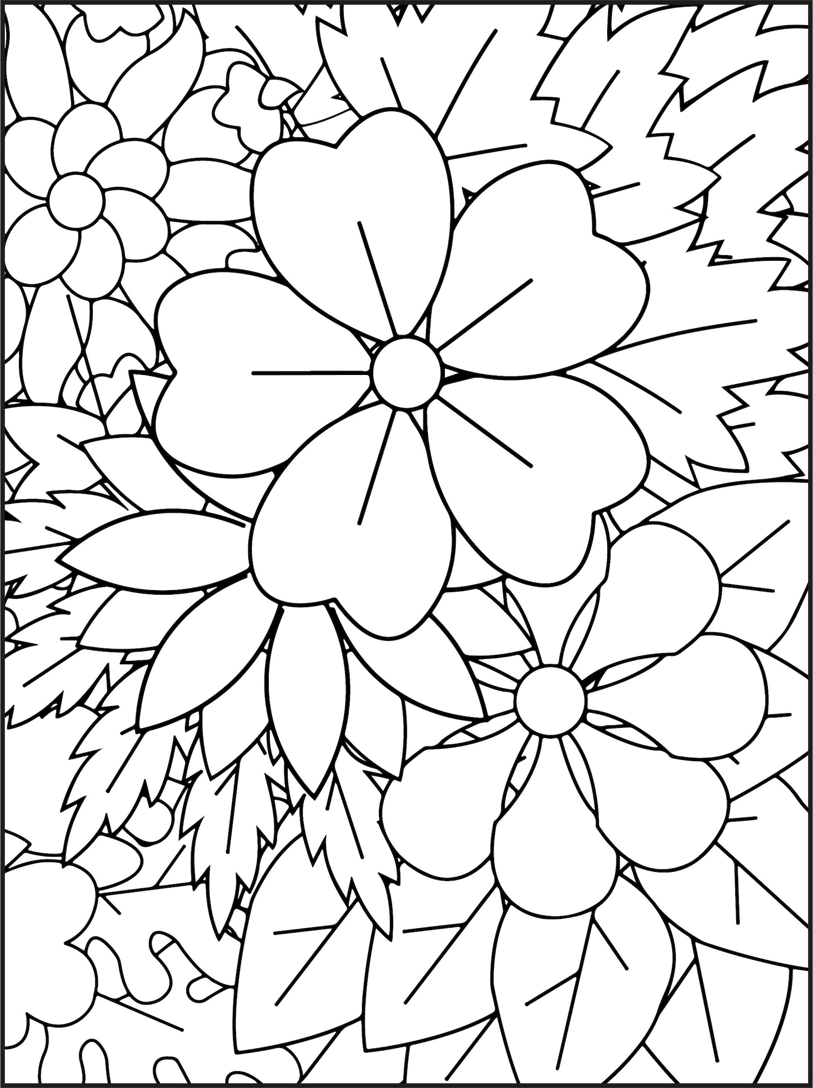 Relaxing Coloring Pages: Flowers Vol 2 (110 Pages) - Etsy