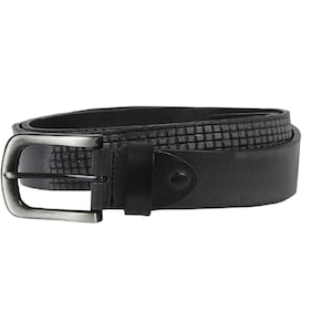 Vintage Men&#39;s Leather Belts [Nickel Free Buckle] Real Buffalo Leather Sports Belt For Casual Trousers Jeans Pant Old Fashioned (S-83)