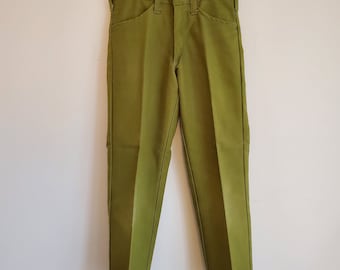 Vintage 1960s Boys' Olive Green Pants