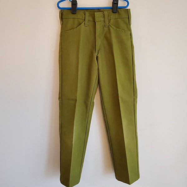 Vintage 1960s Boys' Olive Green Pants