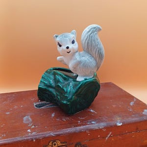 Vintage Hollywood Ceramics Squirrel Planter
