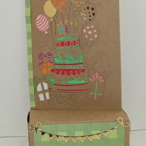Birthday Card with Sliding Gift Box