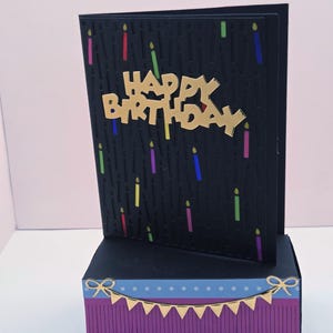 Birthday Card with Sliding Gift Box