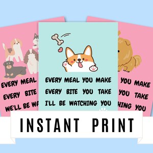 Dog Lovers Instant Print Posters Celebrate your fur-baby or furry best friend | Makes a Great Gift for Dog Parents & Pet Lovers | Super cute