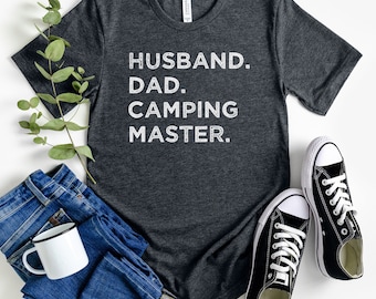 Husband Dad Camping Master Shirt, Camping Dad Shirt, Camping Gifts, Camp Dad T-shirt, Camping Lover Tee, Father's Day Gift
