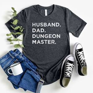 Dad Husband Dungeon Master Shirt, DnD Dungeon Dad Shirt, DnD Dad Gift, Father&#39;s Day Gift, Funny Dad Shirt, Gift for Husband