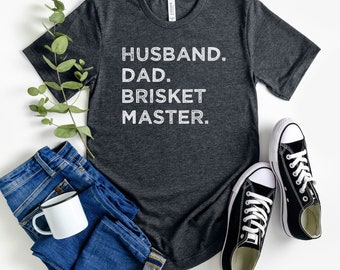 Husband Dad Brisket Master Shirt, Brisket T-shirt, Grilling Shirt, Barbecue Shirt, Bbq Gifts, Father's Day Gift
