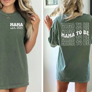 Mama To Be Shirt, Pregnancy Announcement Comfort Colors Shirt, Pregnant T-shirt, Baby Reveal Tee, Maternity Gifts, Gift for Mom