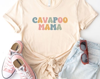 cavapoo mama shirt, cavapoo mom tshirt, cavapoo lover gift, dog mom tee, cavapoo owner gifts, animal lover shirt, cavapoo dog shirt