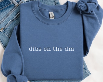 Dibs On The DM Sweatshirt, Dungeon Master Wife Crewneck, DM Girlfriend Gift, Dungeon Master DnD Sweater, Dungeon and Dragons Sweatshirt