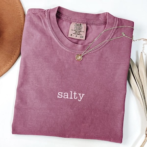 Comfort Colors Salty Shirt, Summer Shirt, Beach Shirt, Vacation Shirt, Travel Shirt, Salty Tshirt