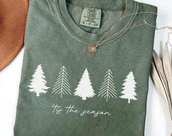 Comfort Colors Tis The Season, Christmas Shirt, Christmas Tree Shirt, Christmas Gift, Holiday Shirt