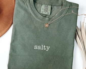 Comfort Colors Salty Shirt, Summer Shirt, Beach Shirt, Vacation Shirt, Travel Shirt, Salty Tshirt