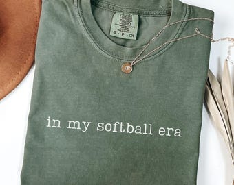 Comfort Colors In My Softball Era Shirt, Softball Mom Shirt, Softball Player Shirt, Softball Gifts, Sports Team Shirt, Game Day Shirt