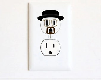Heisenberg - Stickers - Electric Outlet Wall Art Sticker - Home Decor - Stickers - Gifts