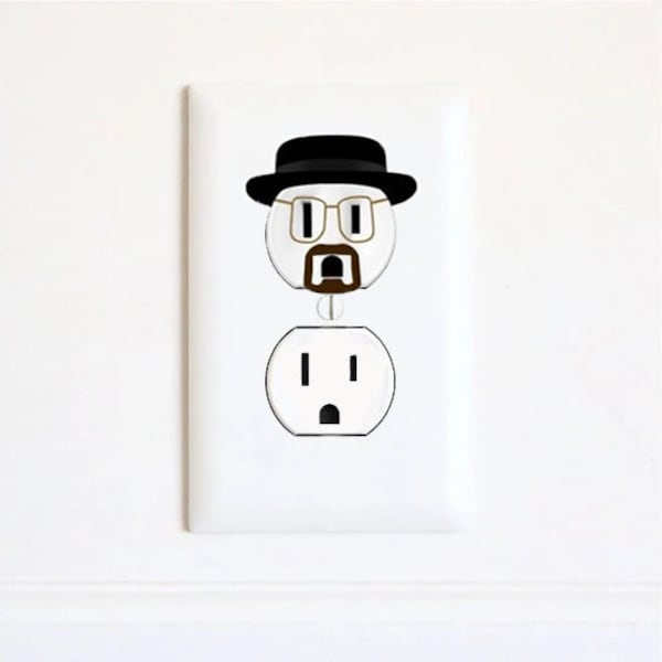 Heisenberg - Stickers - Electric Outlet Wall Art Sticker - Home Decor - Stickers - Gifts
