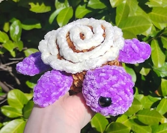 Crochet Cinnamon Roll Turtle Plushie Amugurumi