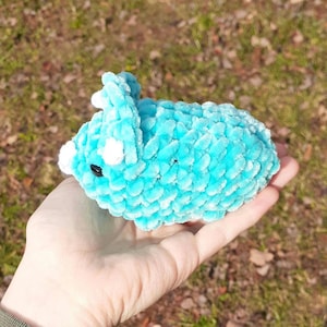 Crochet baby triceratops amigurumi plush