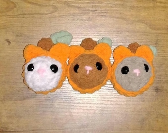 Crochet Pumpkin Costume Cat Plushie