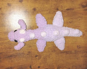 Medium Purple Ombre Crochet Nessie Scottish Sea Monster Plushie