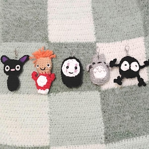 Anime movie crochet keychains