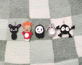 llaveros de ganchillo de películas de anime