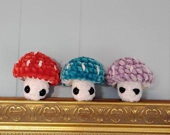 Crochet popping mushrooms fidget toys amigurumi plushies