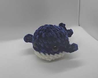 Crochet Mini Whale Plushie