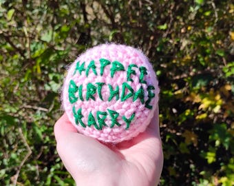 HP magical birthday cake crochet plush