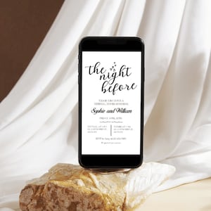 Post Wedding Brunch Invitation: Elegant Digital Evite (5x7 inch)