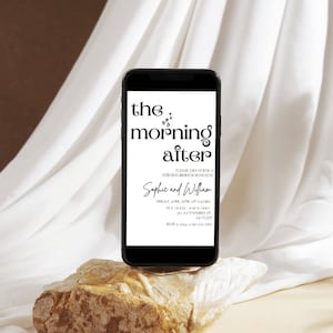 Post Wedding Brunch Invitation: Editable Digital Evite (5x7 inch)