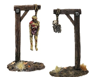 Hanged Man Dead, Graveyard, tomb, gravestone. D&D terrain Undead, Necropolis, 28mm 32mm, scenery, wargames. Original Hammerlot Games models