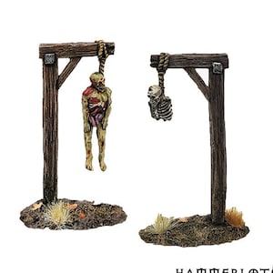 Hanged Man Dead, Graveyard, tomb, gravestone. D&D terrain Undead, Necropolis, 28mm 32mm, scenery, wargames. Original Hammerlot Games models image 1