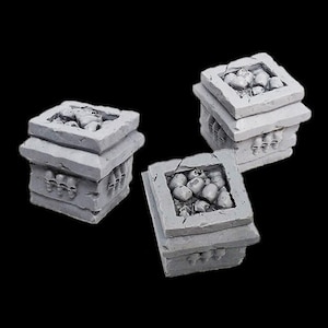 Skull Vessel, DnD Scenery, Wargaming Terrain Miniatures, fantasy markers Dungeons & Dragons RPG, Tabletop, Boardgames, wargames