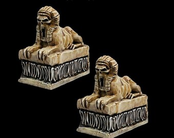 Sphinx D&D terrain, 28mm 32mm Scenery Miniatures, wargames, Dungeons Dragons RPG, Tabletop, Boardgames, pharaoh, modeling, diorama