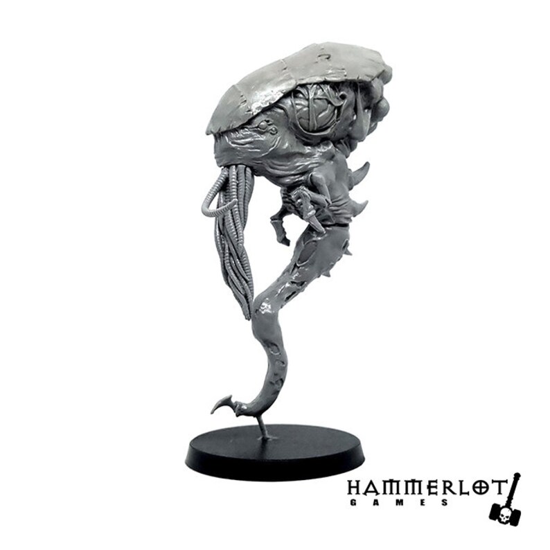 Psychotyrant, alien miniature, 28mm 32mm. DnD Models D&D Hive, nest. Space Bugs, Dungeons Dragons. TTRPG, wargames, future, sci fi With 40mm PVC base
