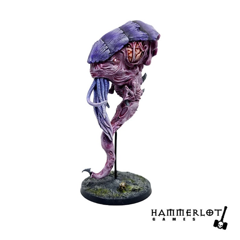 Psychotyrant, alien miniature, 28mm 32mm. DnD Models D&D Hive, nest. Space Bugs, Dungeons Dragons. TTRPG, wargames, future, sci fi image 2