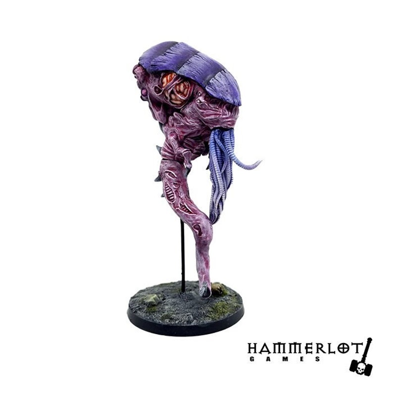 Psychotyrant, alien miniature, 28mm 32mm. DnD Models D&D Hive, nest. Space Bugs, Dungeons Dragons. TTRPG, wargames, future, sci fi image 1