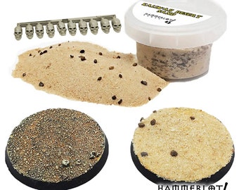 Desert Sand for Basing. Kalim'ah Desert Sand. Scenery, Wargaming Terrain, DnD Models, Dungeons and Dragons, diorama, modeling.