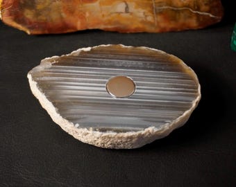 MagRock Dynavap Stand #2515 (Smoky Striped Geode)