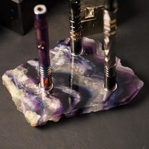 MagRock Triple Dynavap Stand #2502 (Rainbow Flourite Glacier)
