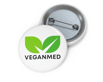 VeganMed Pin (white)